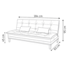 Kit Sofa Cama Mobly com 2 Banquetas Moderno Sala Quarto:amarelo - 11