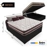 Cama Box com Baú Casal + Colchão de Molas - Anjos - Classic Superlastic 138cm - Preto - 2
