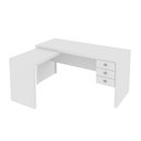 Ver imagem 1 de Mesa para Escritório Home Office ME4106 MDP Branco - Gran Belo