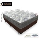 Ver imagem 2 de Cama Box Casal + Colchão de Molas Ensacadas - Ortobom - Iso Superpocket 138cm - Marrom