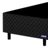 Cama Box 158 X 198 X 39 Queen Size Bipartido Gazin Preto Bordado Pérola Negra - 3