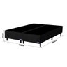 Cama Box 158 X 198 X 39 Queen Size Bipartido Gazin Preto Bordado Pérola Negra - 4