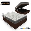 Ver imagem 2 de Cama Box com Baú Casal + Colchão de Espuma D33 - Ortobom - Iso 100 138cm - Marrom