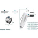 Ver imagem 3 de Gatilho para Ducha Higiênica c/Suporte Blukit 240205 Cromada