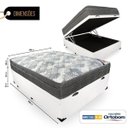 Ver imagem 2 de Cama Box com Baú Casal + Colchão de Molas Ensacadas - Ortobom - Iso Superpocket 138cm - Branco