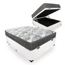 Ver imagem 1 de Cama Box com Baú Casal + Colchão de Molas Ensacadas - Ortobom - Iso Superpocket 138cm - Branco