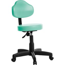 Cadeira Mocho Estética Clinica Plus Rv Cor Turquesa - 1