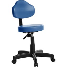 Cadeira Mocho Estética Clinica Plus Rv Cor Azul - 1