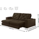 Ver imagem 3 de Sofa Retrátil Cuiabá 2,30m Mola Ensacada 04 Lugares Txr