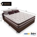 Ver imagem 2 de Cama Box Casal + Colchão de Molas - Anjos - Classic Superlastic 138cm Marrom