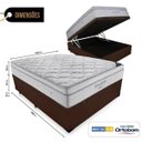 Ver imagem 2 de Cama Box com Baú Casal + Colchão de Molas Ensacadas - Ortobom - Freedom 138cm Marrom