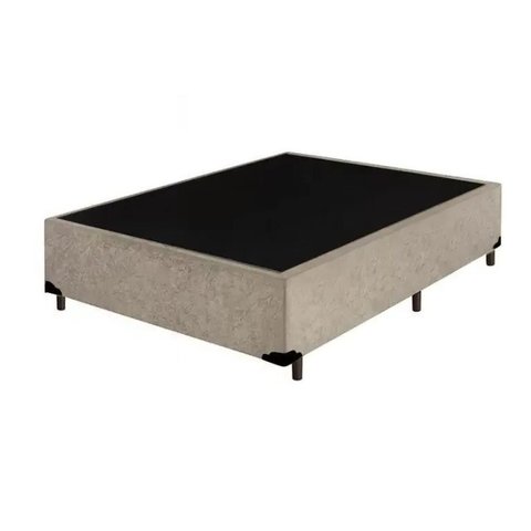 Base Box Casal 138x188 Suede Bege Bio Box