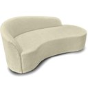 Ver imagem 5 de Sofá Decorativo Divã Forma Orgânica Curvo Bouclé para Salas e Consultorio Aurea
