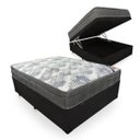 Ver imagem 1 de Cama Box Baú Casal Sintético Branco + Colchão Ortobom Iso Superpocket 68x138x188