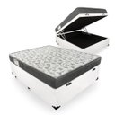 Ver imagem 1 de Cama Box com Baú Casal Sintético + Colchão de Espuma D33 - Ortobom - Iso 100 138cm - Branco