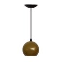 Ver imagem 1 de Pendente Luminária de Teto Cúpula Bola Suporte Plástico - Soquete E-27 – Abf Luminárias:dourado