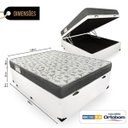 Ver imagem 2 de Cama Box com Baú Casal Sintético + Colchão de Espuma D33 - Ortobom - Iso 100 138cm - Branco