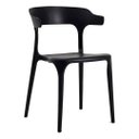 Ver imagem 4 de Kit 2 Cadeiras de Jantar Chifre Preta – Design Moderno em Polipropileno para Sala e Cozinha