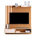 Ver imagem 3 de Painel para TV Nina 58 Polegadas MDF Ripado Nature Off White Bechara Móveis