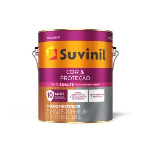 Esmalte Cor &amp; Proteção Brilhante Marrom 3,6l | Suvinil Esmalte