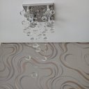 Ver imagem 2 de Lustre De Cristal Para Sala De Jantar e Estar:110V/220V (Bivolt)/ESPELHADO/50cm