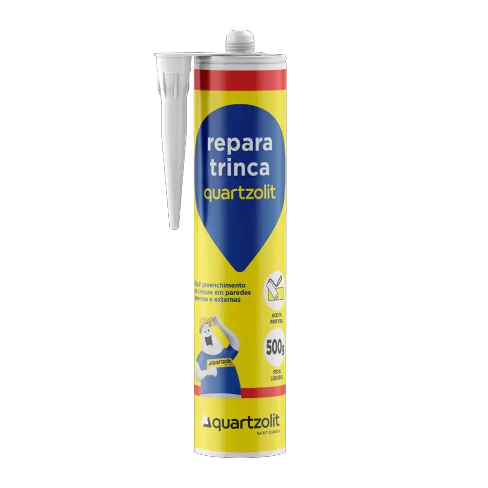 Selante Acrílico Repara Veda Trinca Branco 500g Quartzolit