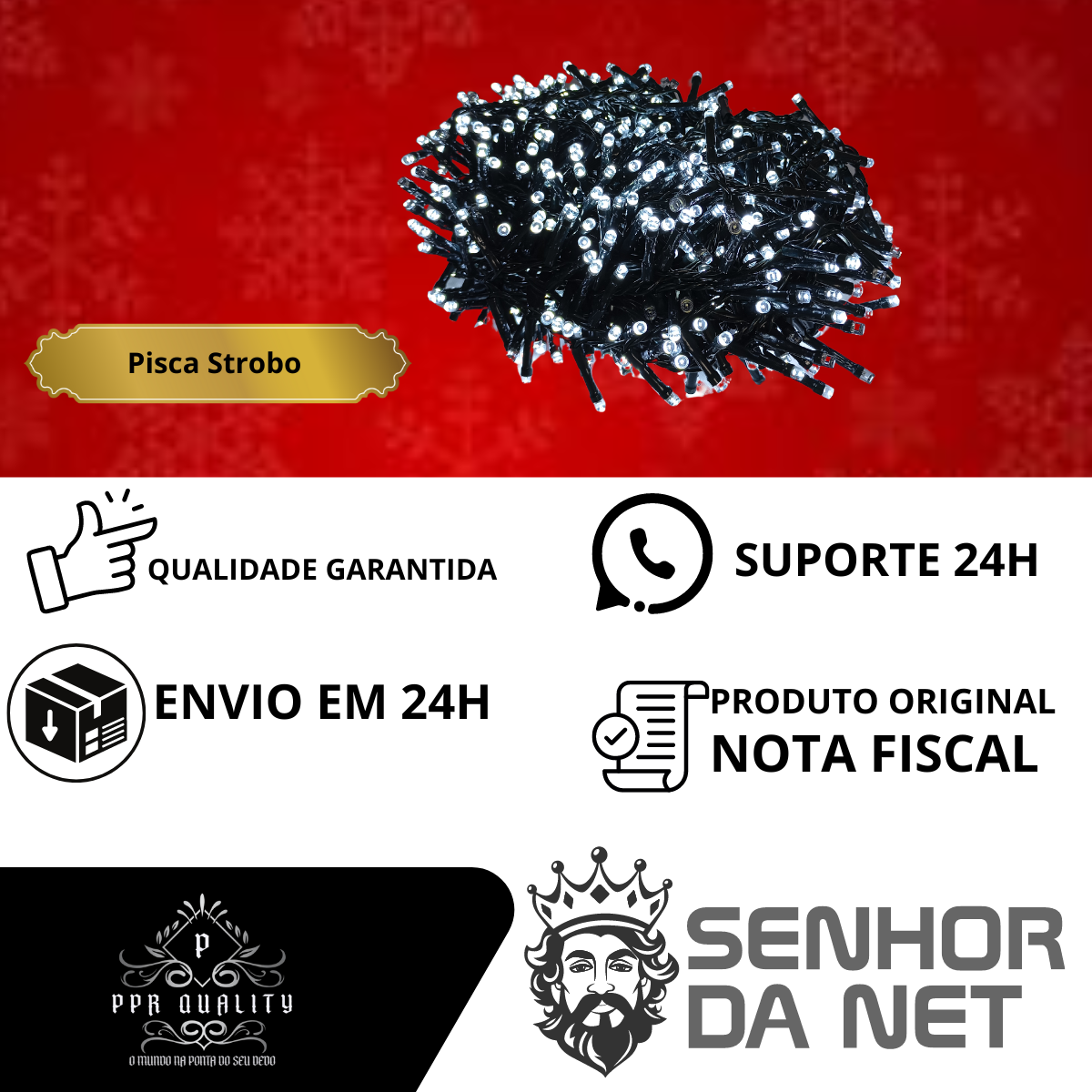 Pisca Natal Led Strobo 50 Metros 1600 Leds Cordão Prova D'água - 7