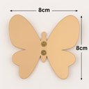 Ver imagem 3 de Gancho Cabideiro Borboleta Dourada 8cm Pendurador Roupas Bolsas Closet Hall Entrada Provador