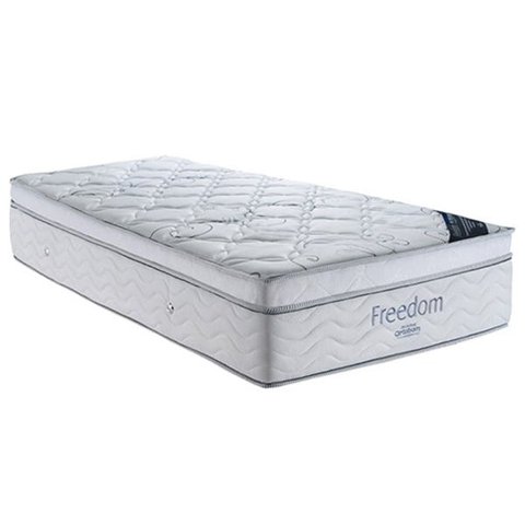 Colchão Solteiro Ortobom Espuma D60 Viscoelástica Molas Ensacadas Freedom 88x188x32