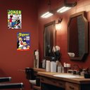 Ver imagem 2 de Kit 2 Placas MDF Barbearia Quadrinhos Vintage Parede A4 BR19