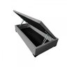 Cama Box Baú Solteiro Suede 78x188cm - Genki Kenko Colchões:preto - 4