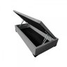 Cama Box Baú Solteiro Suede 78x188cm - Genki Kenko Colchões:preto - 4
