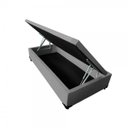 Ver imagem 4 de Cama Box Baú Solteiro Suede 78x188cm - Genki Kenko Colchões:preto