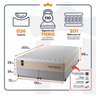Cama Box King Alford com Colchão Molas Ensacadas 193x203x66 Bege - 3