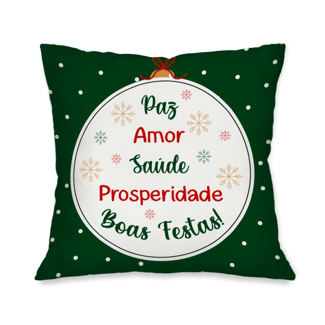 Kit com 4 Capas para Almofadas Natalinas Natal Encantado - 5