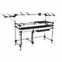 Ver imagem 1 de Rack Profissional Titanium Studio RS345 Para Teclados Piano Digital Com Gaveta Telescópica Retrá