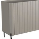 Ver imagem 3 de Aparador Buffet Sala de Jantar 4 Portas Brise Pés Industrial Preto Naim I03 Grigio - Lyam Decor
