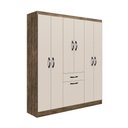 Ver imagem 1 de Guarda-roupa Laguna 6 Portas - Itauba/off