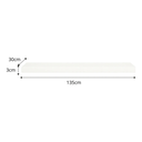 Ver imagem 4 de Prateleira Mdf 135x30 Moderna Suporte Parede Invisivel 30mm