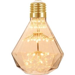 Lâmpada Arredondada de Led Fireworks Vintage D95 Âmbar Taschibra - 1