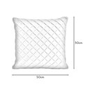 Ver imagem 3 de Almofada Tressê 50x50cm Veludo Mostarda - Casaepoltrona