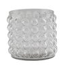 Vaso de Vidro Bolinha Transparente 20X17cm Bekasa W3309 - 1