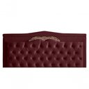 Ver imagem 2 de Kit Barcelona Cabeceira de Cama Painel e Calçadeira Baú King 195 Cm Suede Bordo do Lar Móveis e