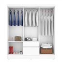 Ver imagem 4 de Conjunto Guarda-Roupa Casal 6 Portas e Cabeceira com 2 Mesas de Apoio Yescasa