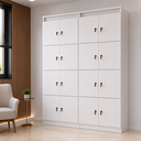 Ver imagem 1 de Kit 2 Armário Locker Guarda Volume 60x160cm 16 Portas Total com Chave ME4202