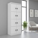 Ver imagem 7 de Kit 2 Armário Locker Guarda Volume 60x160cm 16 Portas Total com Chave ME4202
