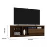Rack Veneto com painel para TV 70 Polegadas 1 Prateleira Móveis Germai - 4
