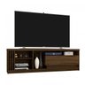 Rack Veneto com painel para TV 70 Polegadas 1 Prateleira Móveis Germai - 3