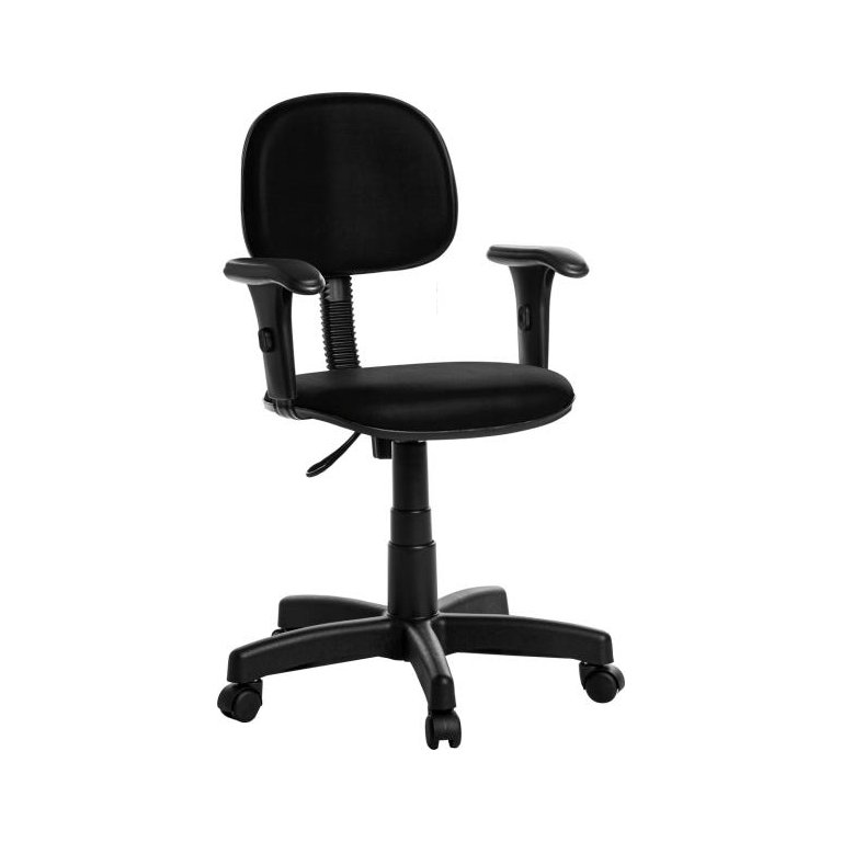 Cadeira de Escritório Secretária com Braços Rce Cor Preto Cadeira de Escritório Secretária com Braços Rce Cor Preto
