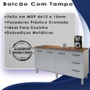 Ver imagem 3 de Balcao Com Tampo 150cm 9130x9310 Branco Savana Mobbs